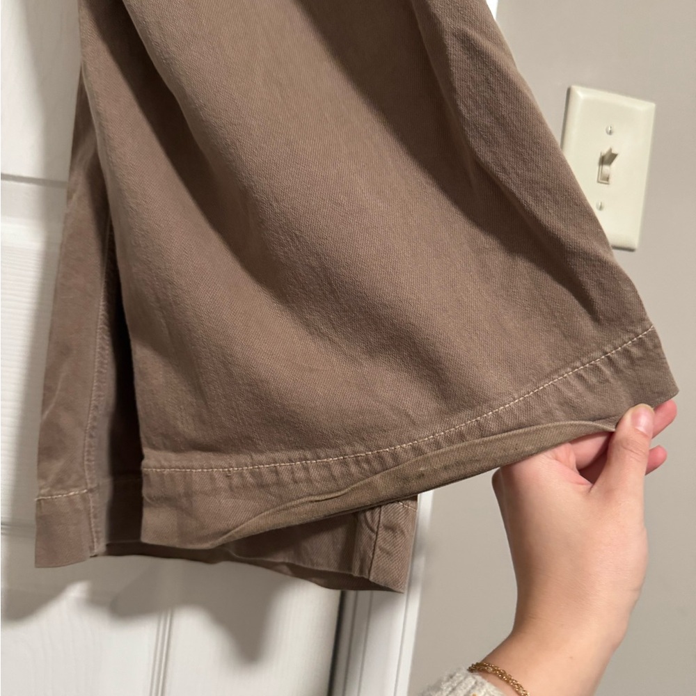 American Eagle Outfitters Chocolate Brown Wide Leg Cargo Pants - Picture 6 of 8
